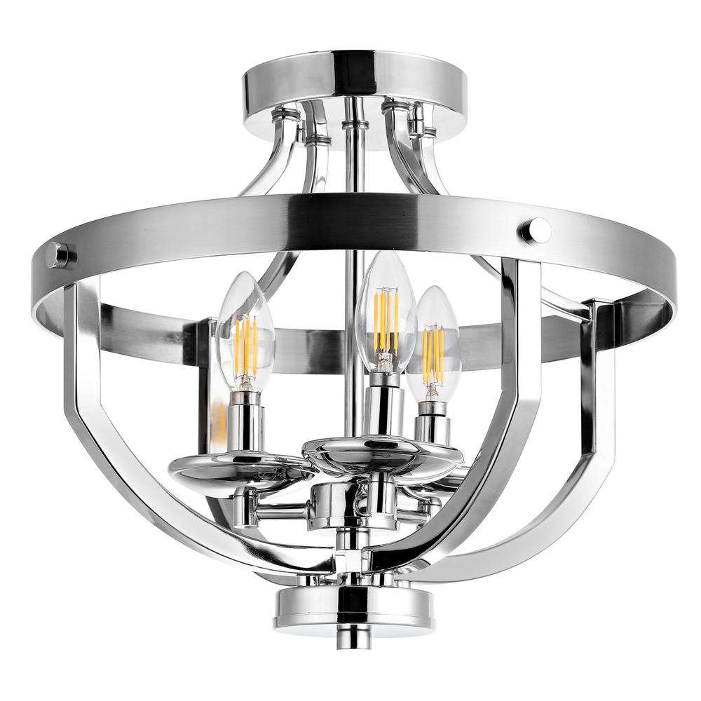 Vanda Flush Mount, Nickel Brass