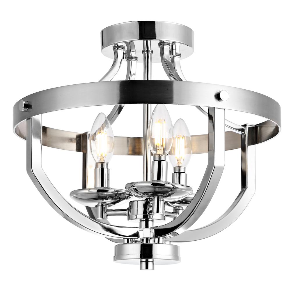 Vanda Flush Mount, Nickel Brass