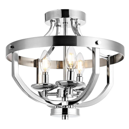 Vanda Flush Mount, Nickel Brass