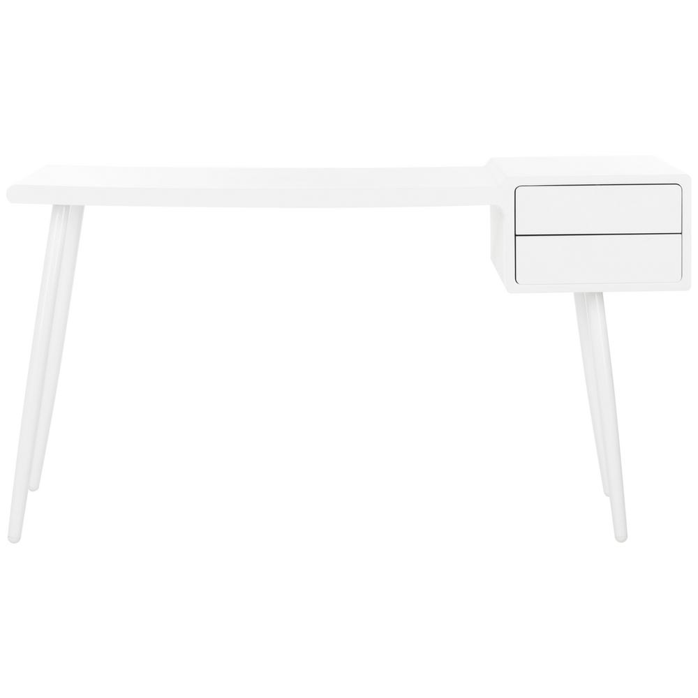 FERLI MID CENTURY SCANDINAVIAN TWO DRAWER DESK
