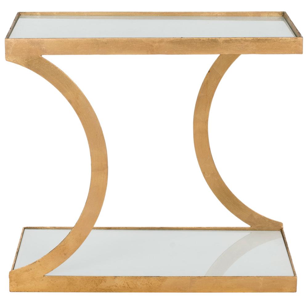 SULLIVAN GOLD LEAF ACCENT TABLE