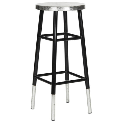 KENZIE 30''H SILVER DIPPED BAR STOOL, FOX3212A