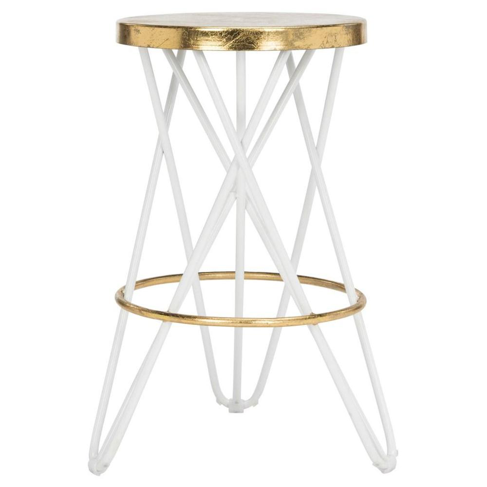 LORNA GOLD LEAF COUNTER STOOL, FOX3255A