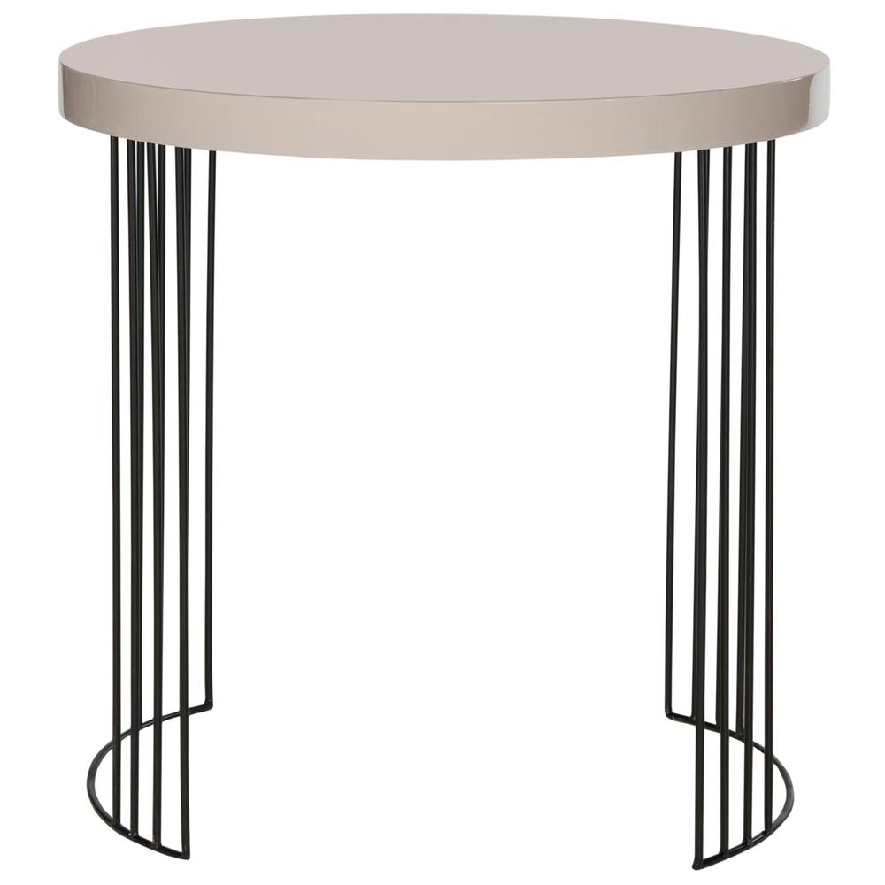KELLY MID CENTURY SCANDINAVIAN LACQUER SIDE TABLE, FOX4201C