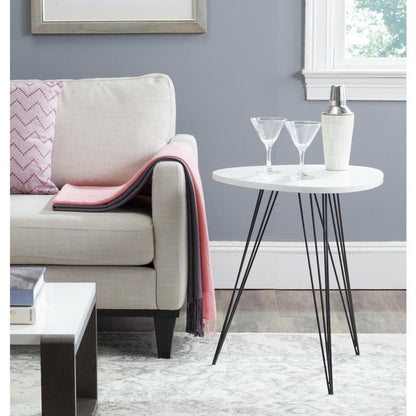 WOLCOTT RETRO MID CENTURY LACQUER SIDE TABLE, FOX4207A