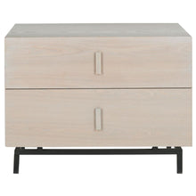 HERSCHEL MID CENTURY SCANDINAVIAN LACQUER TWO DRAWER CABINET, FOX4225B