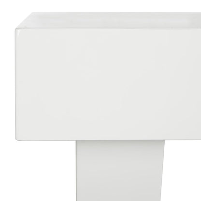 ALESSIA MID CENTURY LACQUER ONE DRAWER VANITY DESK