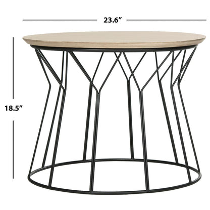 ALCOTT RETRO MID CENTURY WOOD END TABLE