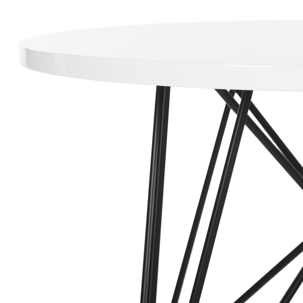 VIDA RETRO MID CENTURY LACQUER END TABLE