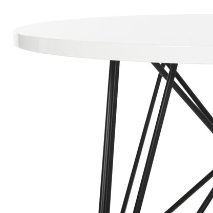 VIDA RETRO MID CENTURY LACQUER END TABLE