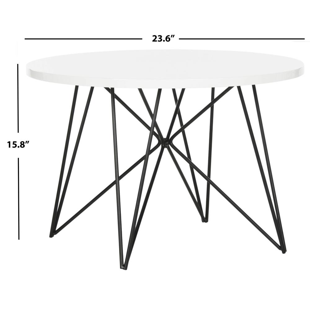 VIDA RETRO MID CENTURY LACQUER END TABLE