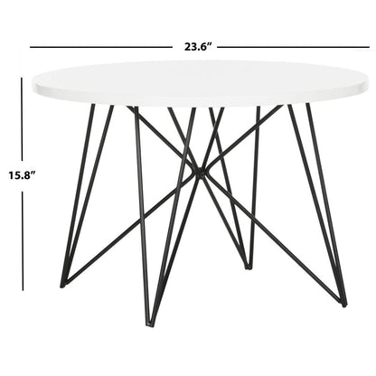 VIDA RETRO MID CENTURY LACQUER END TABLE
