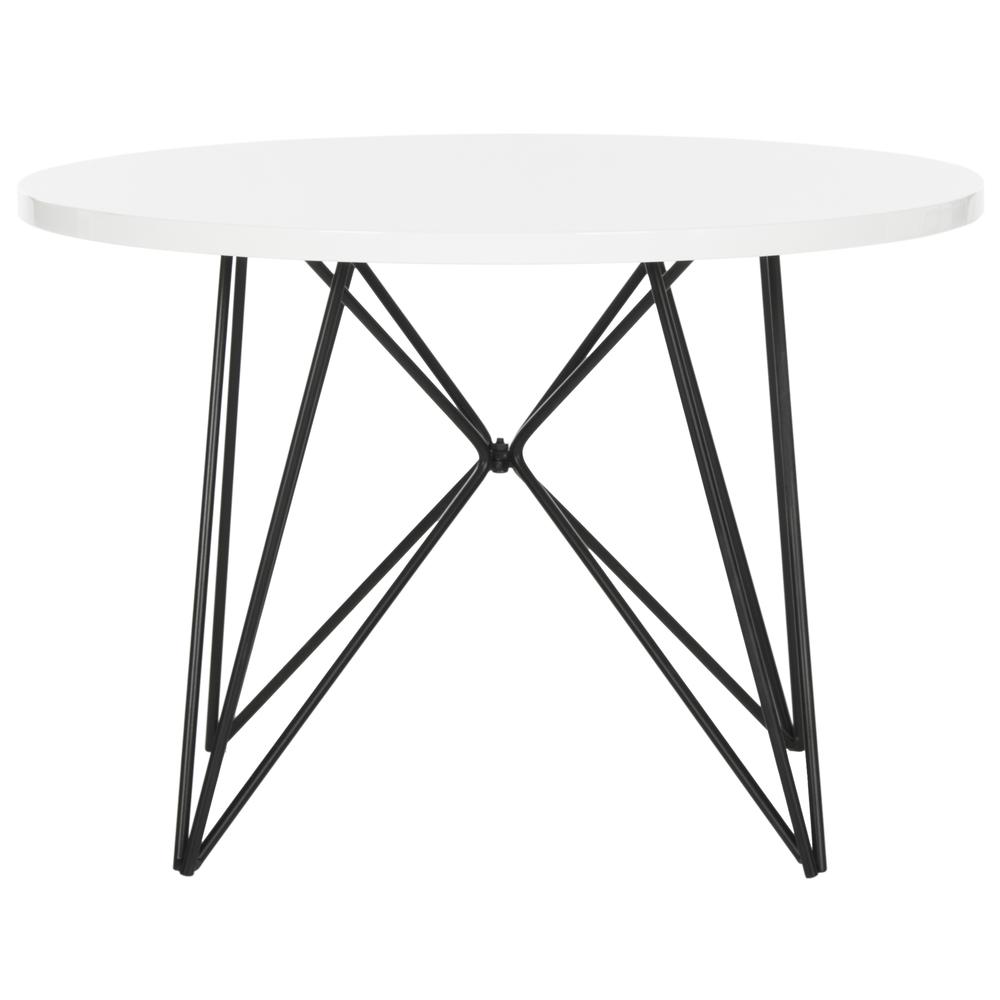 VIDA RETRO MID CENTURY LACQUER END TABLE