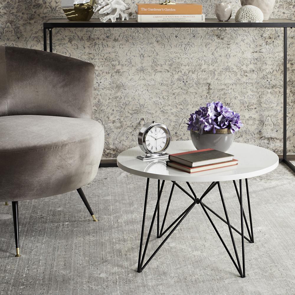 VIDA RETRO MID CENTURY LACQUER END TABLE