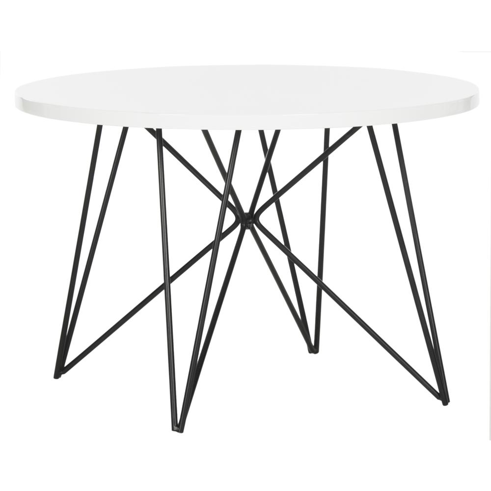VIDA RETRO MID CENTURY LACQUER END TABLE