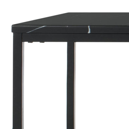 Home Baize Black Rectangle Coffee Table