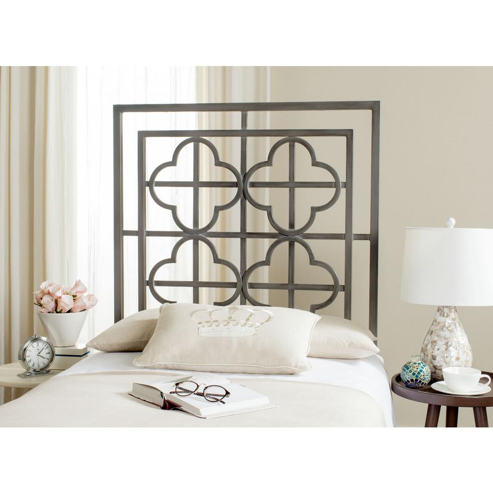 LUCINDA ANTIQUE IRON METAL HEADBOARD, FOX6215C-T