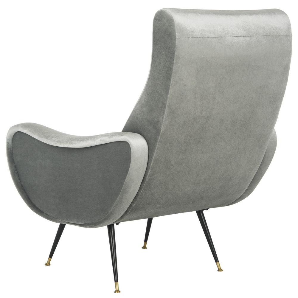 ELICIA VELVET RETRO MID CENTURY ACCENT CHAIR, FOX6260A