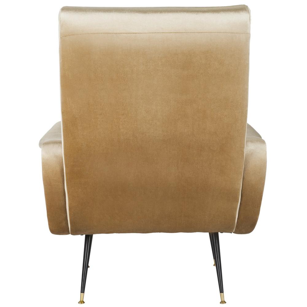 ELICIA VELVET RETRO MID CENTURY ACCENT CHAIR, FOX6260B
