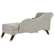 CAIDEN VELVET CHAISE W/ PILLOW, FOX6284B