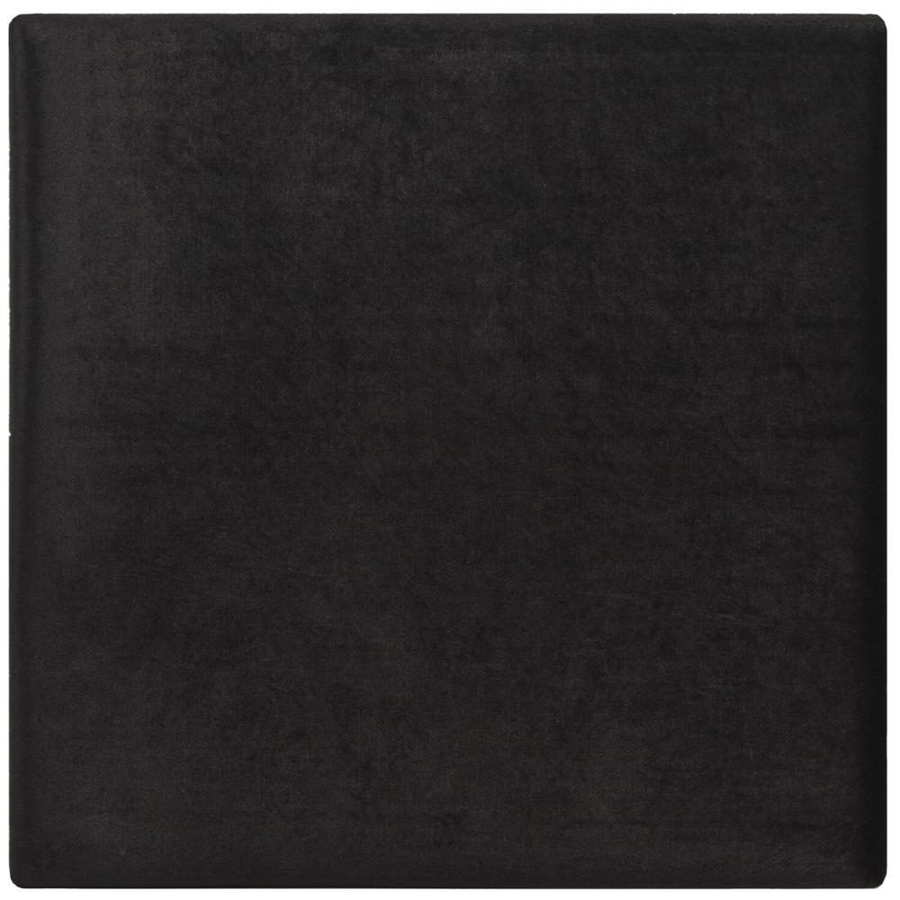 ROWAN CONTEMPORARY GLAM VELVET SQUARE OTTOMAN, FOX6288A