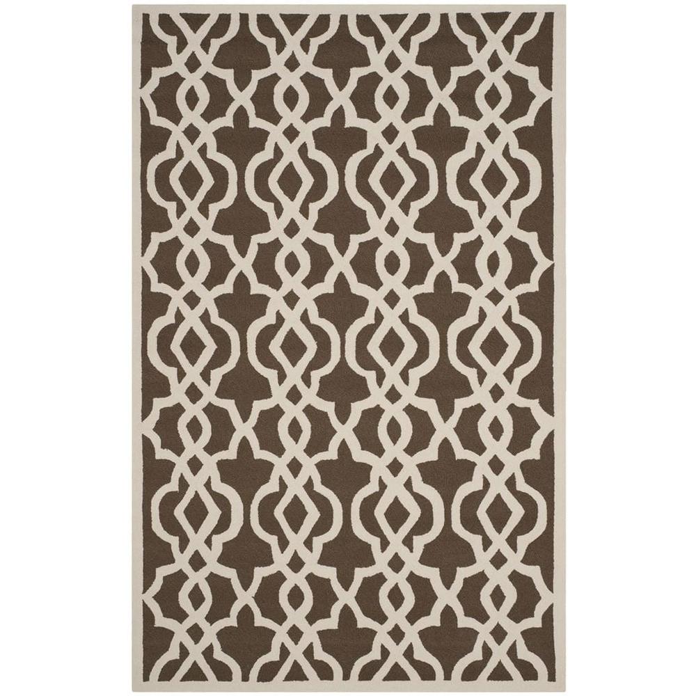 FOUR SEASONS, MOCHA / IVORY, 5' X 8', Area Rug