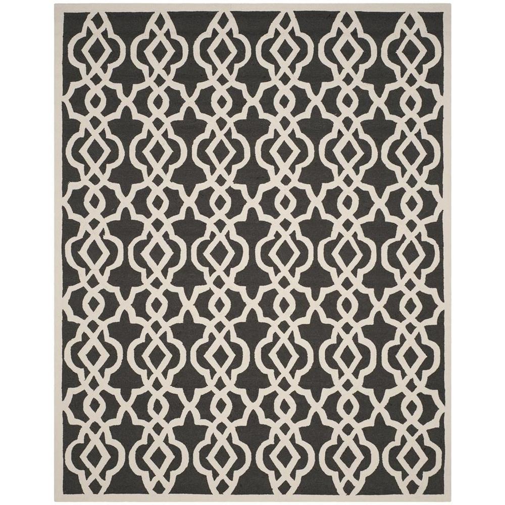 FOUR SEASONS, ANTHRACITE / IVORY, 8' X 10', Area Rug