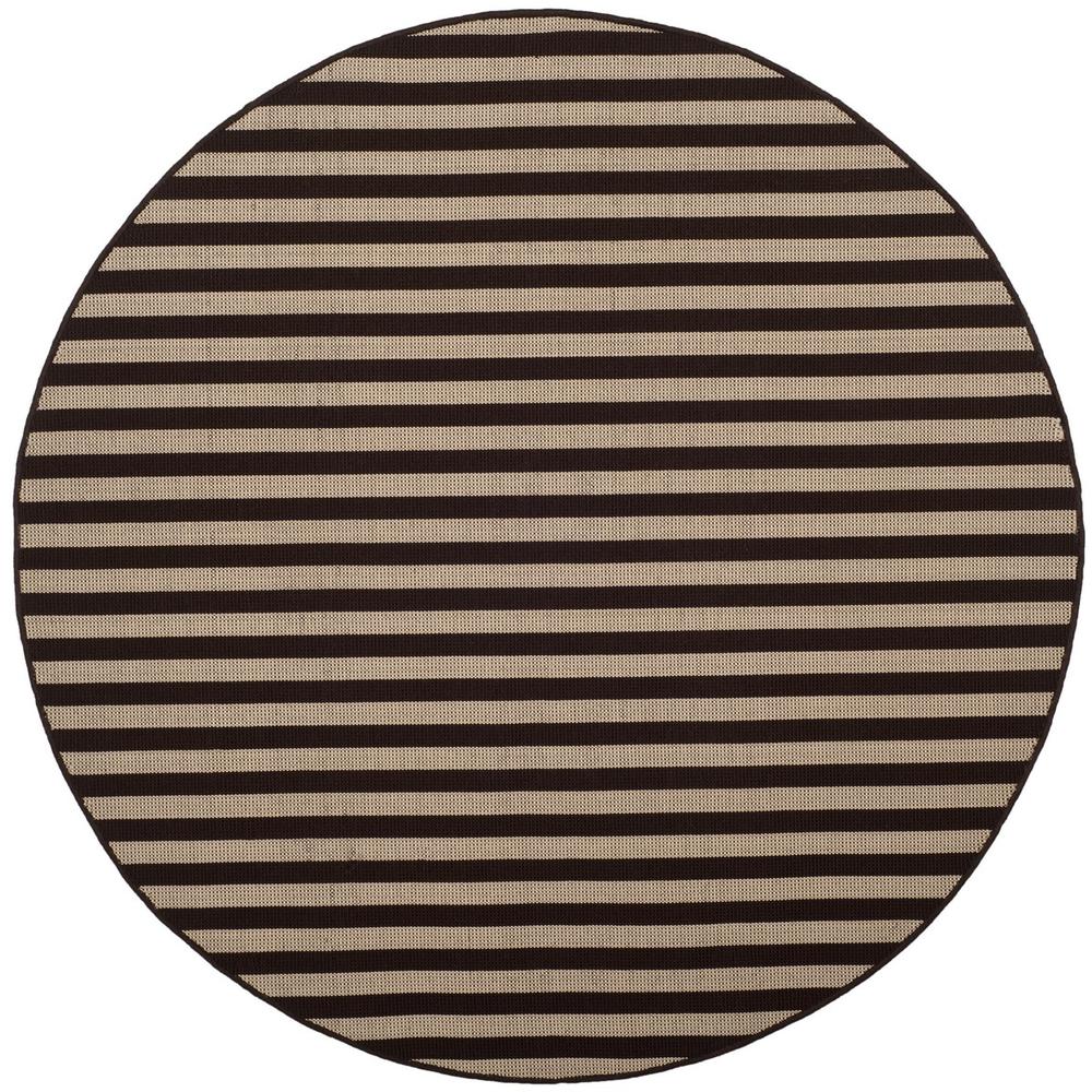 FOUR SEASONS, IVORY / BROWN, 6' X 6' Round, Area Rug