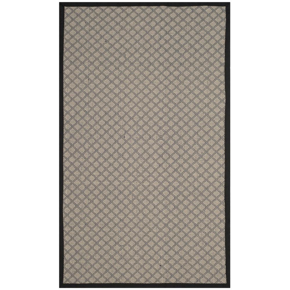 FOUR SEASONS, IVORY / BLACK, 5' X 8', Area Rug
