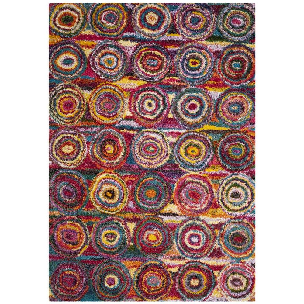 FIESTA SHAG, MULTI, 5'-1" X 7'-6", Area Rug, FSG359M-5