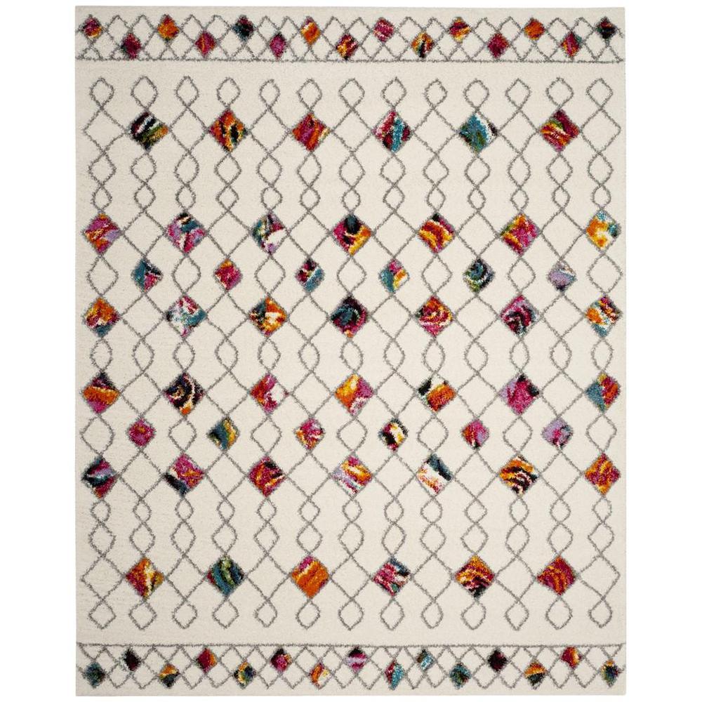 FIESTA SHAG, CREAM / MULTI, 8' X 10', Area Rug, FSG361A-8