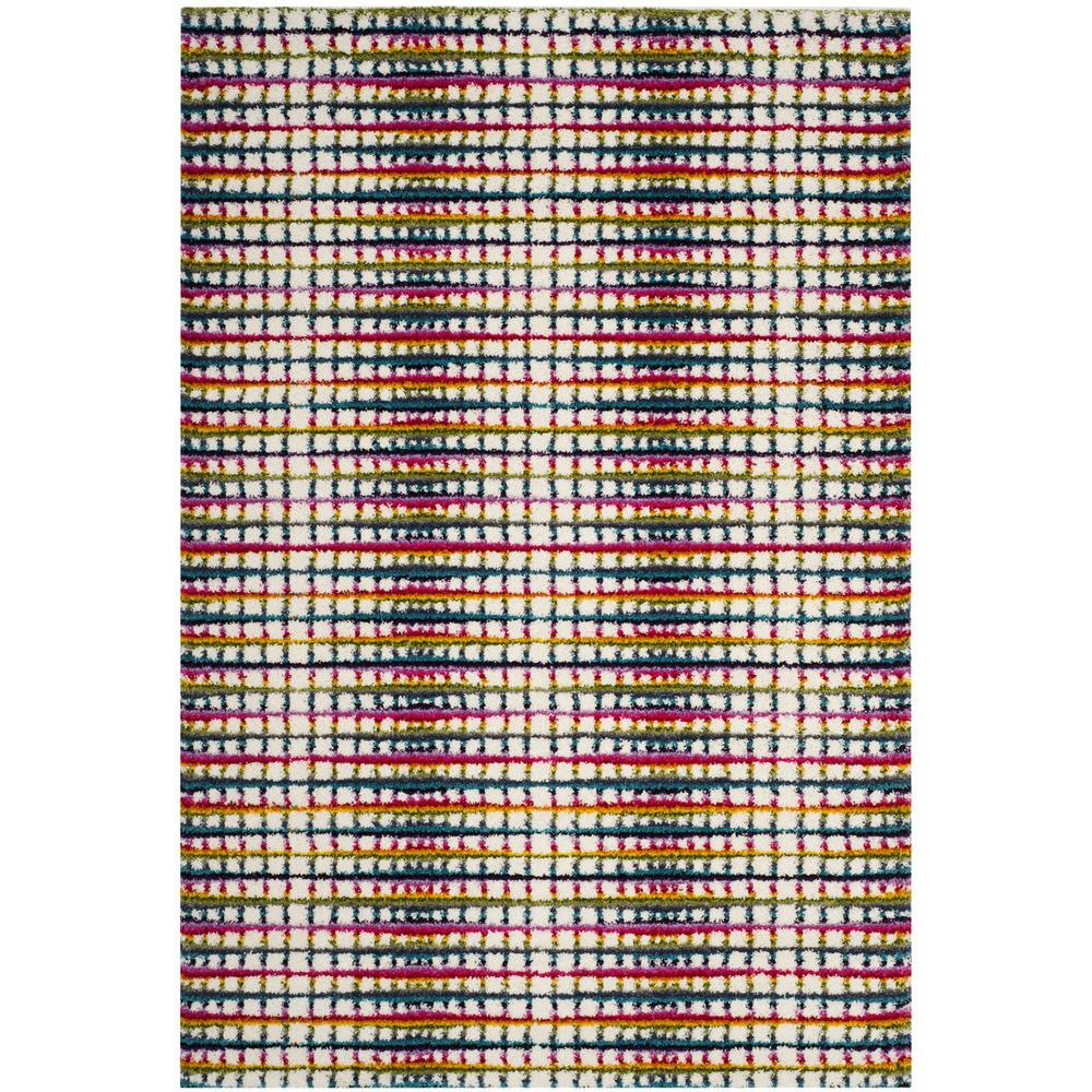 FIESTA SHAG, CREAM / MULTI, 3' X 5', Area Rug, FSG362A-3