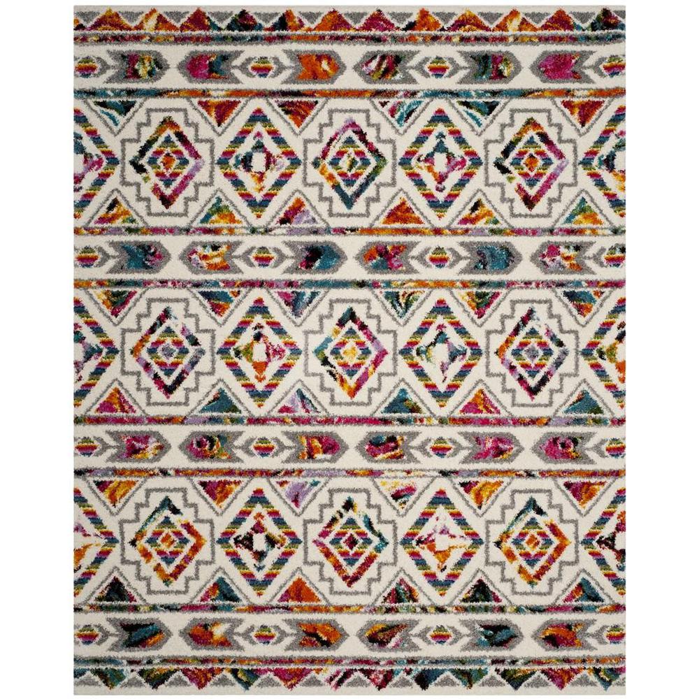 FIESTA SHAG, CREAM / MULTI, 8' X 10', Area Rug, FSG365A-8
