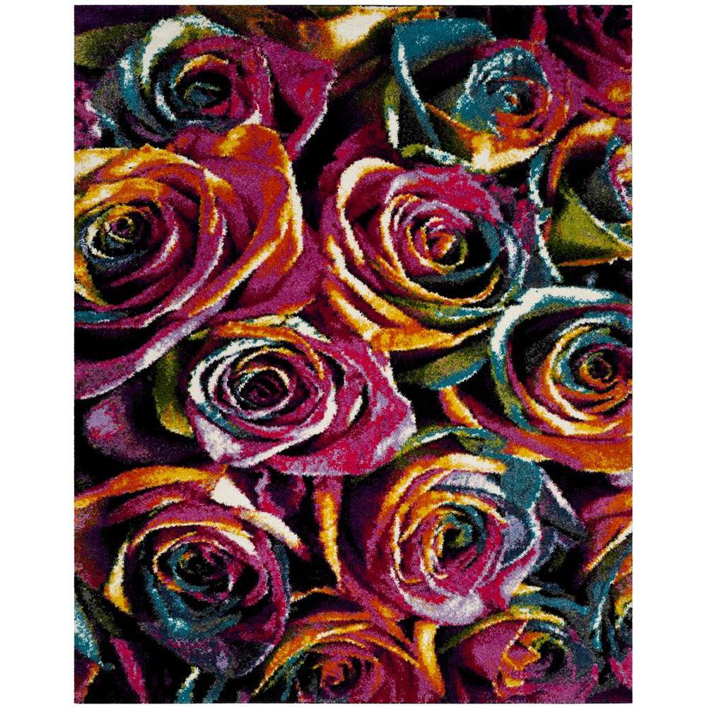FIESTA SHAG, FUCHSIA / MULTI, 8' X 10', Area Rug, FSG366B-8