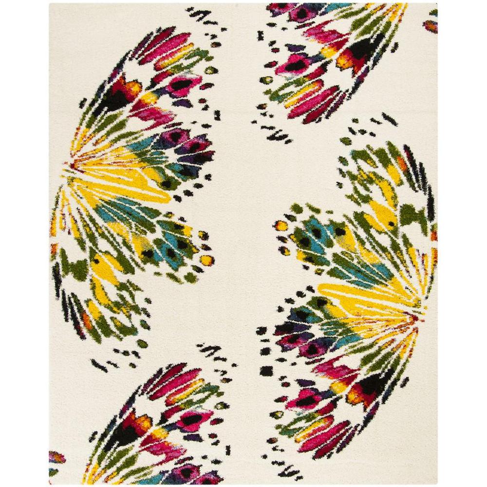 FIESTA SHAG, CREAM / MULTI, 8' X 10', Area Rug, FSG368A-8