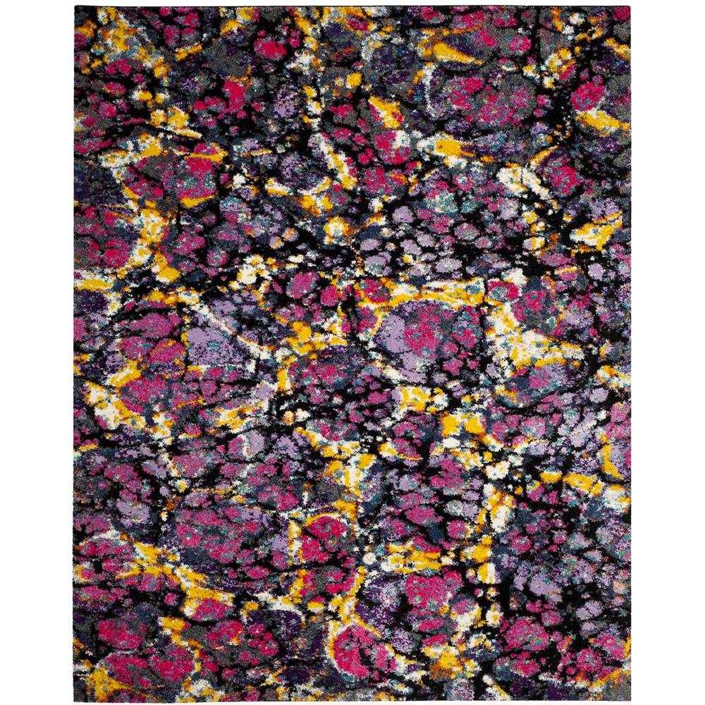 FIESTA SHAG, LAVANDER / MULTI, 8' X 10', Area Rug