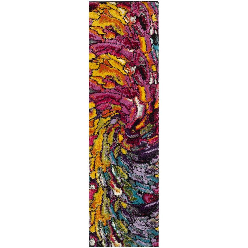 FIESTA SHAG, MULTI, 2'-3" X 8', Area Rug, FSG373M-28