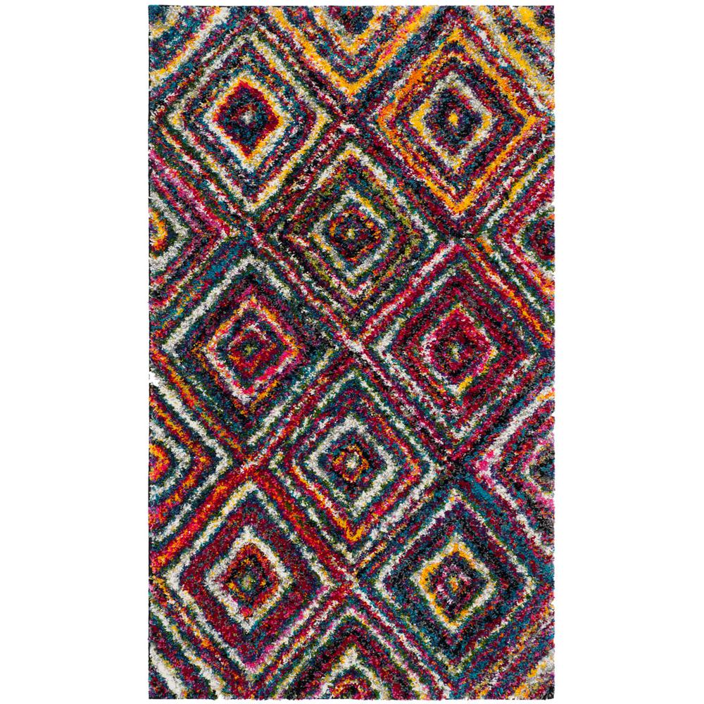 FIESTA SHAG, MULTI, 3' X 5', Area Rug, FSG384M-3