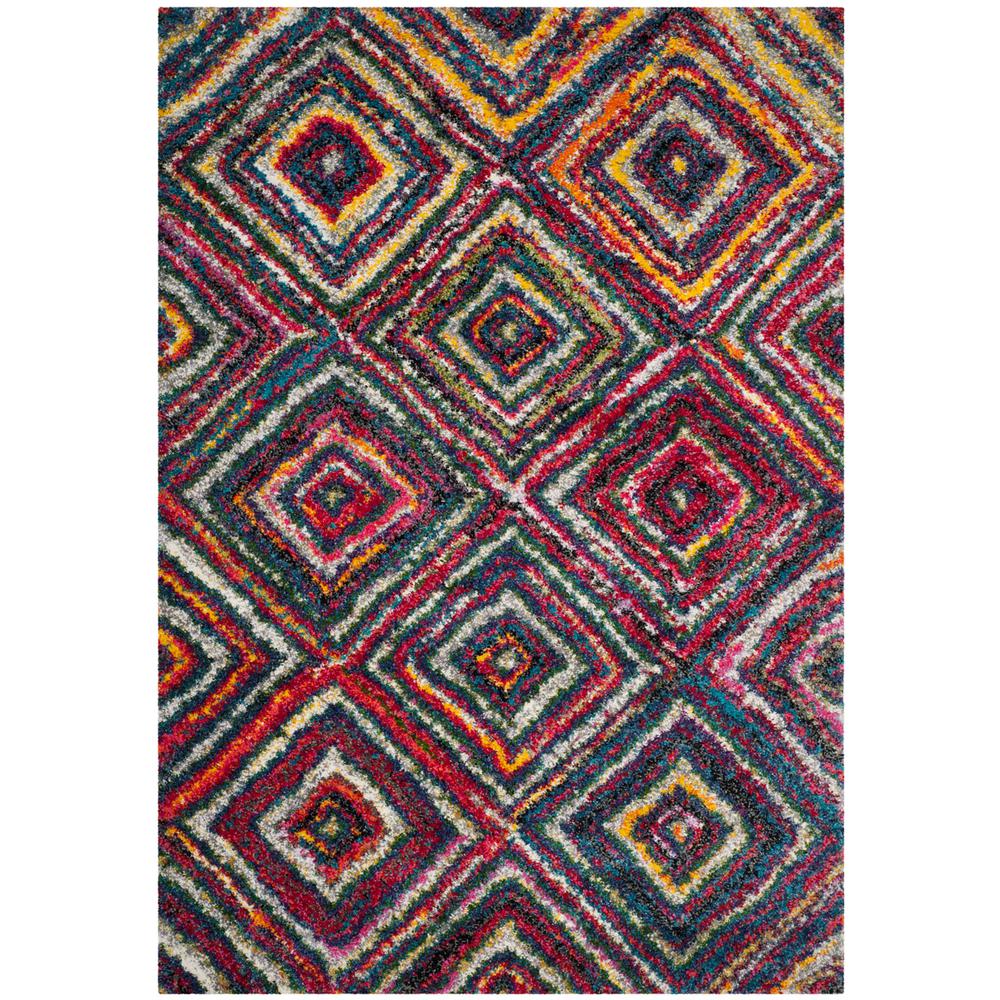 FIESTA SHAG, MULTI, 5'-1" X 7'-6", Area Rug, FSG384M-5