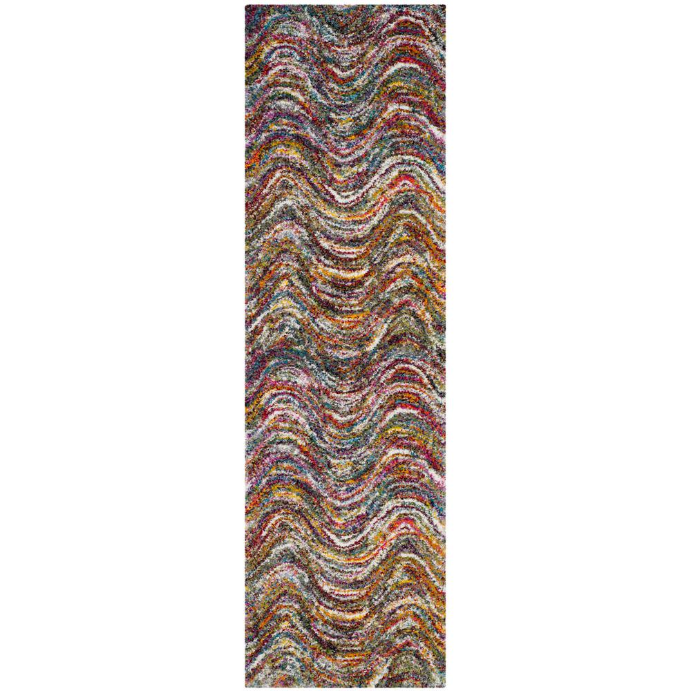 FIESTA SHAG, MULTI, 2'-3" X 8', Area Rug, FSG386M-28