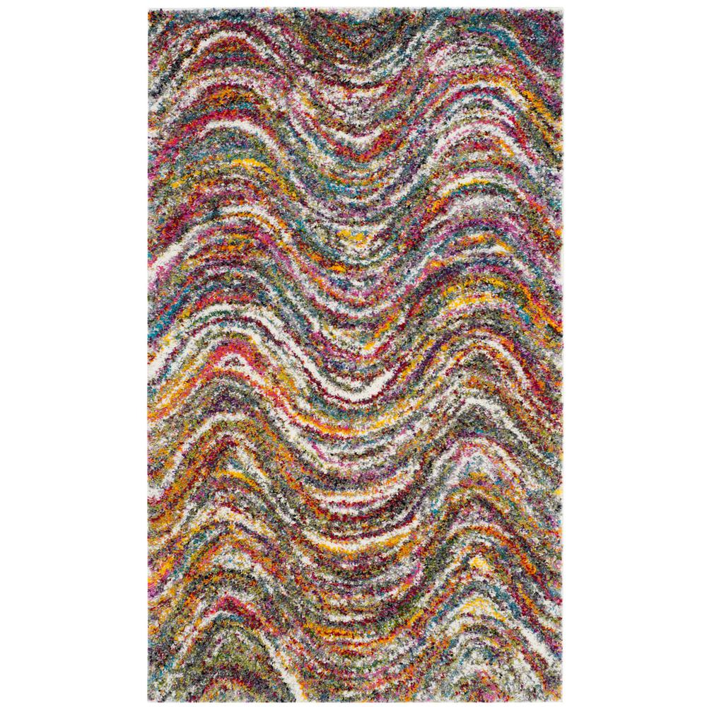 FIESTA SHAG, MULTI, 3' X 5', Area Rug, FSG386M-3