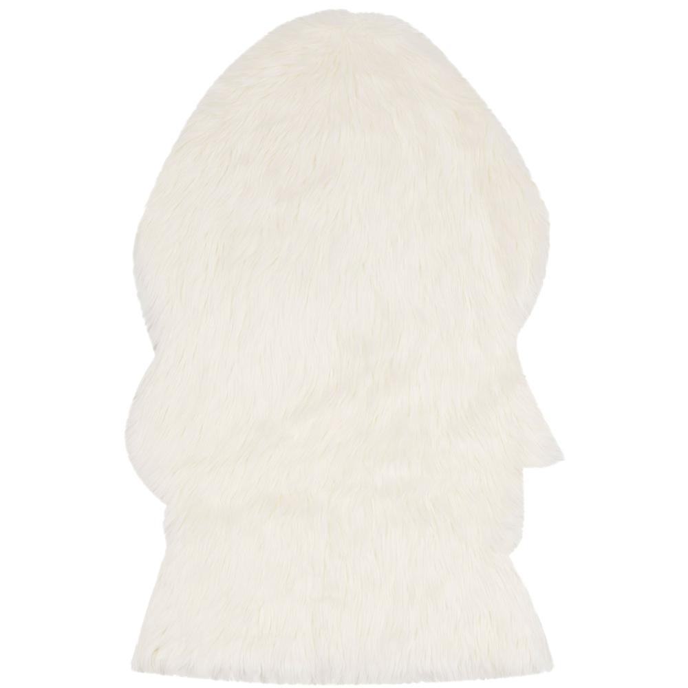 FAUX SHEEP SKIN, IVORY, 2' X 3', Area Rug, FSS115A-2