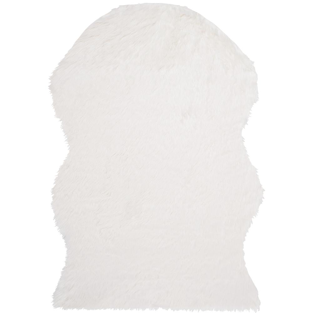 FAUX SHEEP SKIN, IVORY, 5' X 8', Area Rug, FSS115A-5