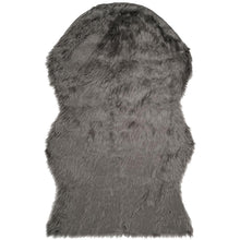 FAUX SHEEP SKIN, GREY, 2' X 3', Area Rug, FSS115D-2