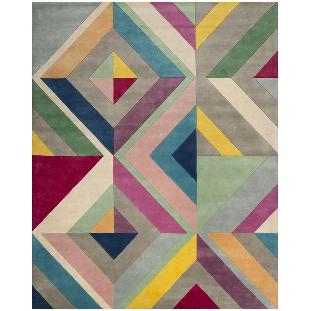 FIFTH AVENUE, GREY / MULTI, 8' X 10', Area Rug