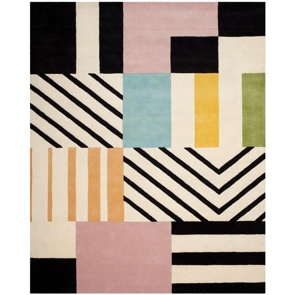 FIFTH AVENUE, IVORY / BLACK, 8' X 10', Area Rug