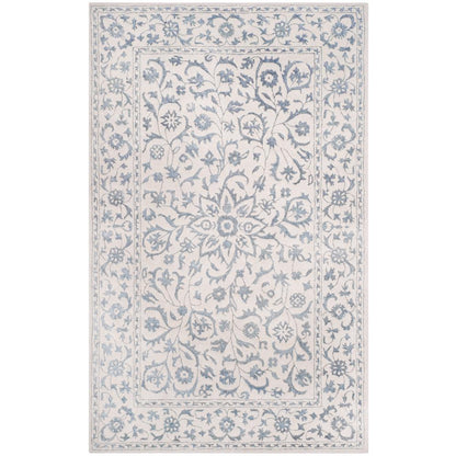 GLAMOUR, SILVER / IVORY, 5' X 8', Area Rug, GLM515A-5