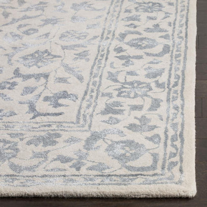 GLAMOUR, SILVER / IVORY, 5' X 8', Area Rug, GLM515A-5