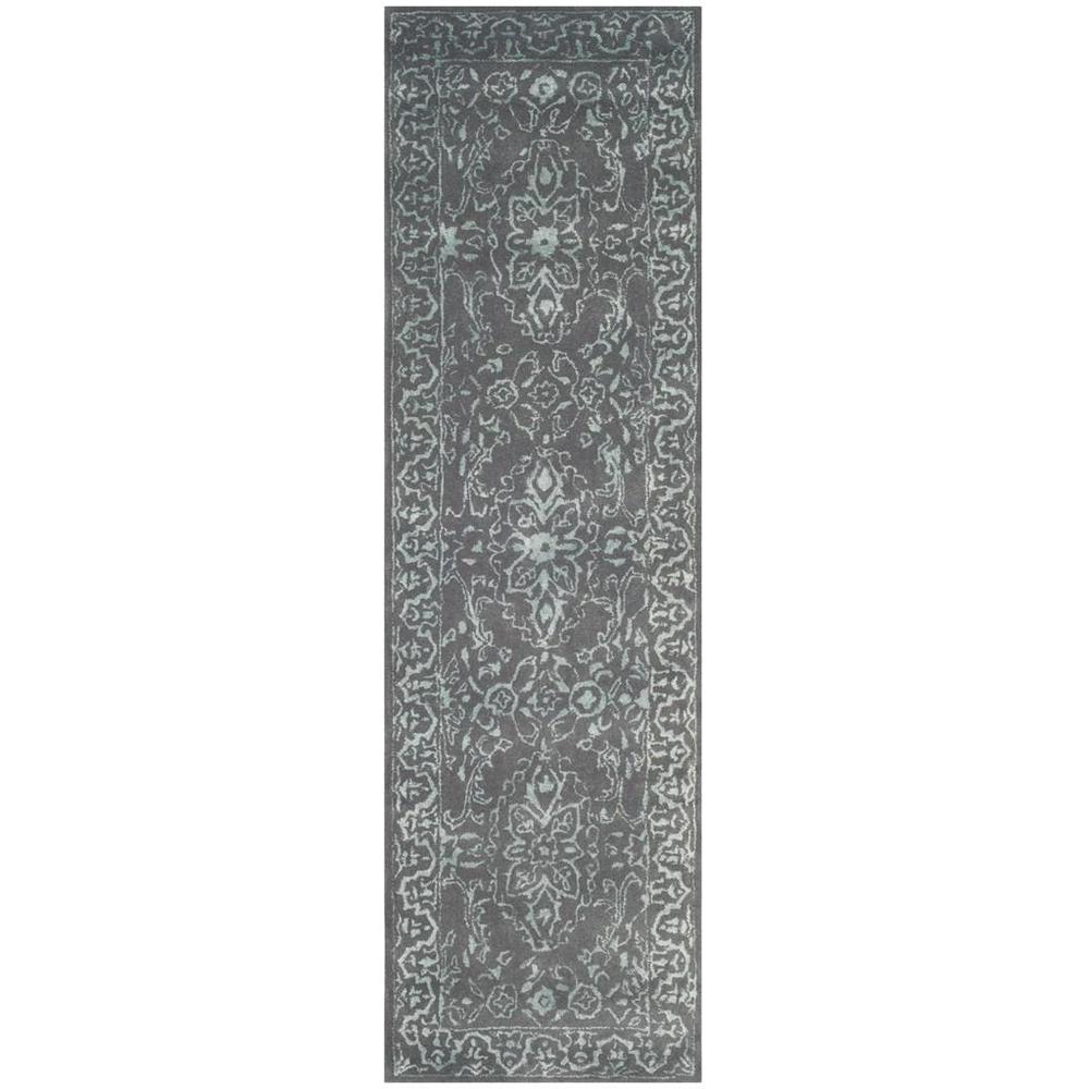 GLAMOUR, OPAL / GREY, 2'-3" X 8', Area Rug