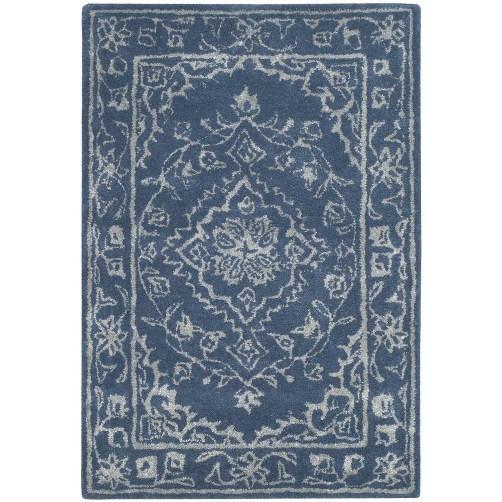 GLAMOUR, BLUE, 2' X 3', Area Rug
